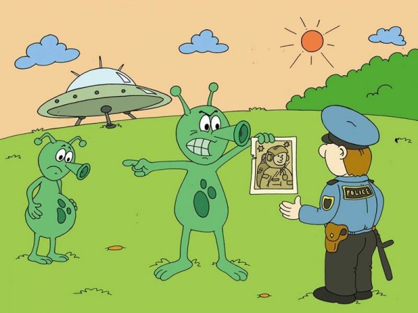 Карикатуры на пришельцев