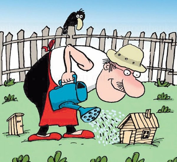 Дача карикатура