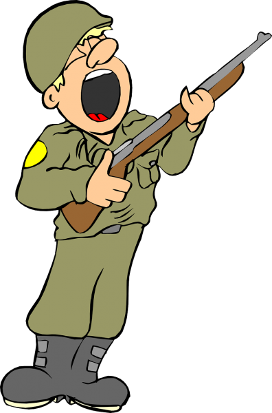 Мультяшный военный