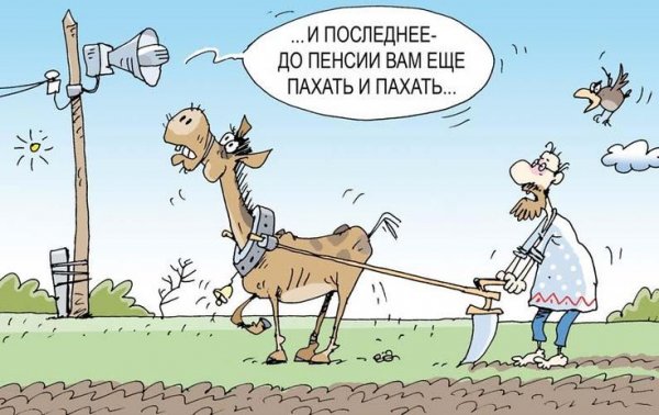 Пенсия карикатура
