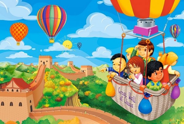 Пазл Castorland Balloon Ride over the great Wall of China (b-03648), 30 дет.