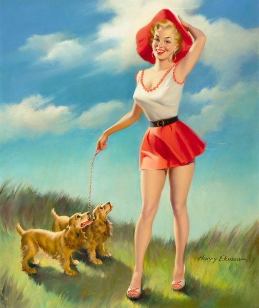 Джил Элвгрен Gil Elvgren американский художник