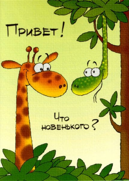 Открытки привет прикольные