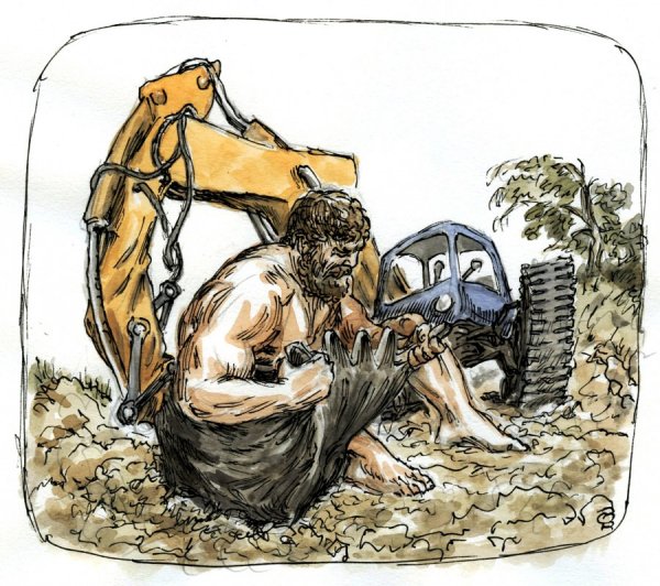 Геракл карикатура