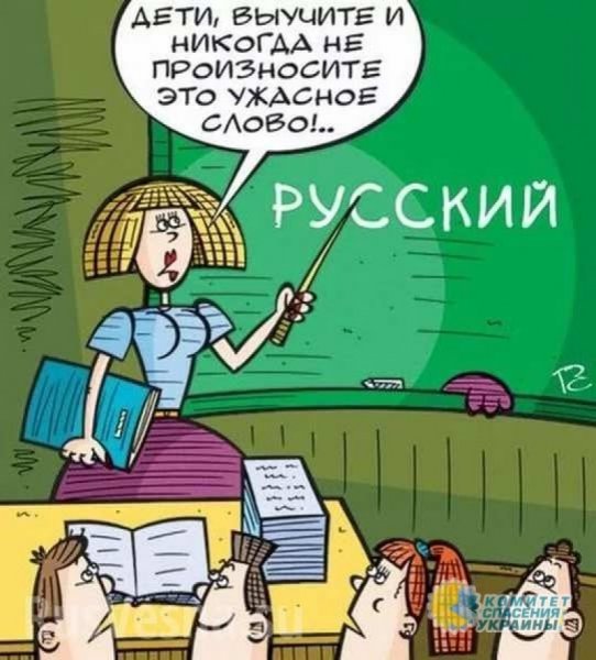 Русский язык карикатура