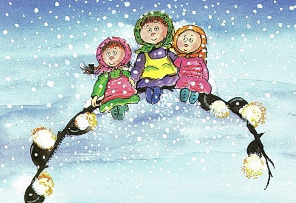 Зима и Весна для детей весёлые