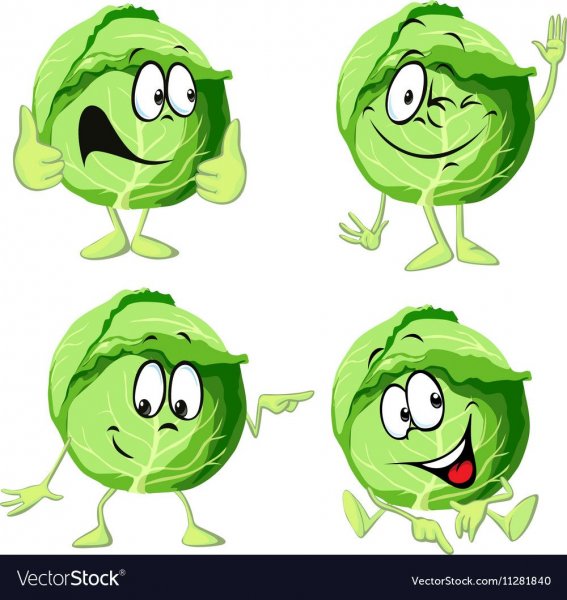 Маска детская капуста