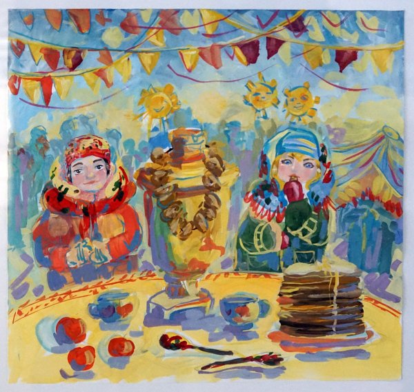 Масленица рисунок