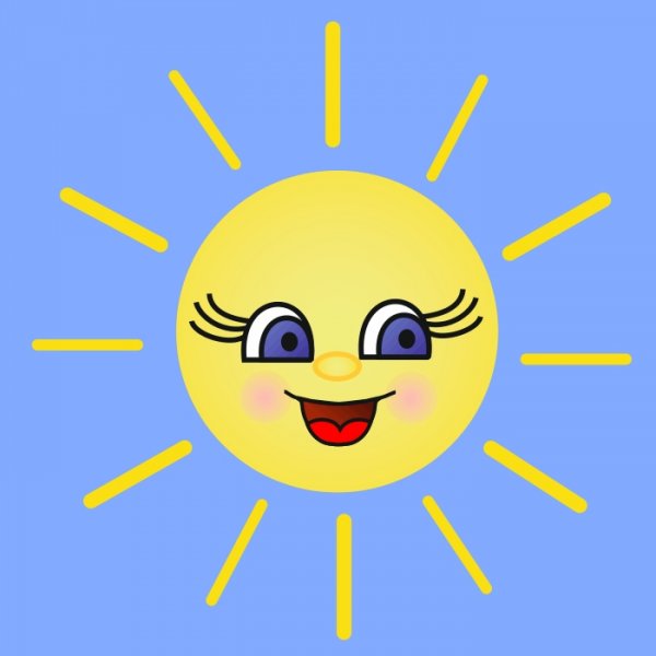 Картинка солнышко с лучиками веселое (42 фото)