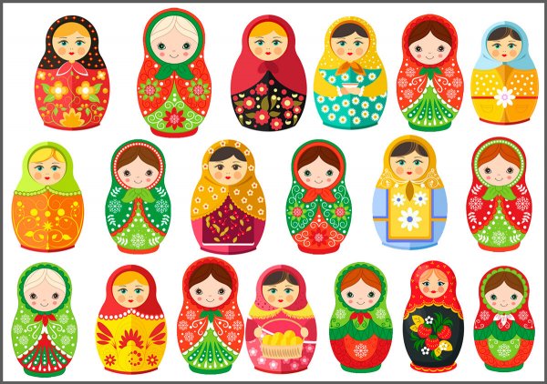 Матрешки для дошкольников