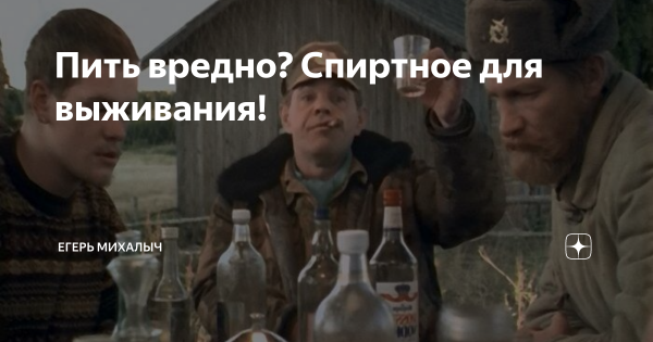 Футболка алкоголь вредный но веселый с Никулиным
