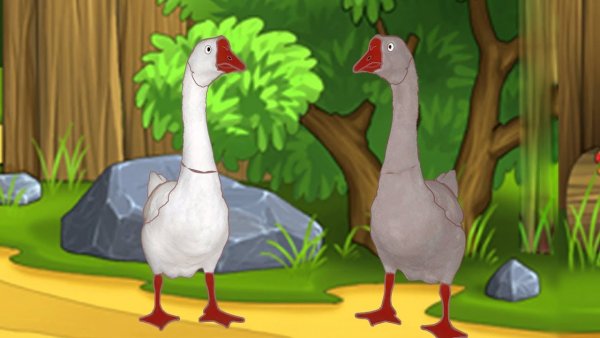 Жили у бабуси 2 веселых гуся для детей
