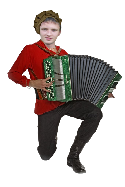 Мужчина с баяном