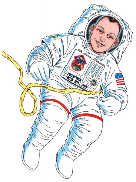 Космонавт карикатура