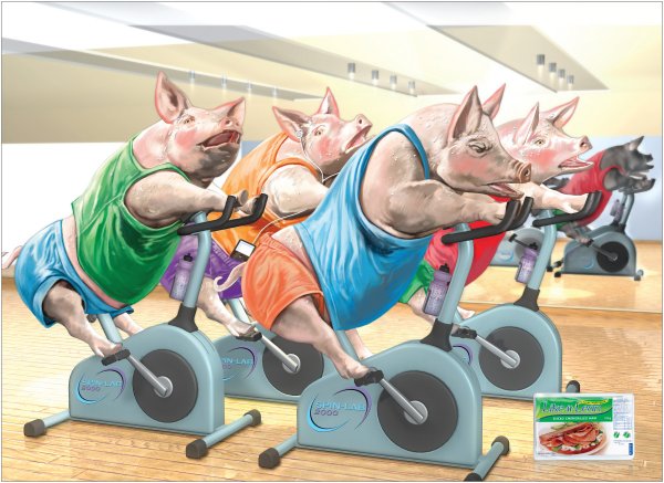 Спортзал карикатура