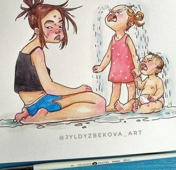Материнство карикатуры