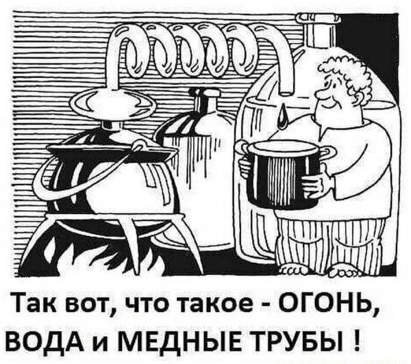 Карикатура на самогоноварение