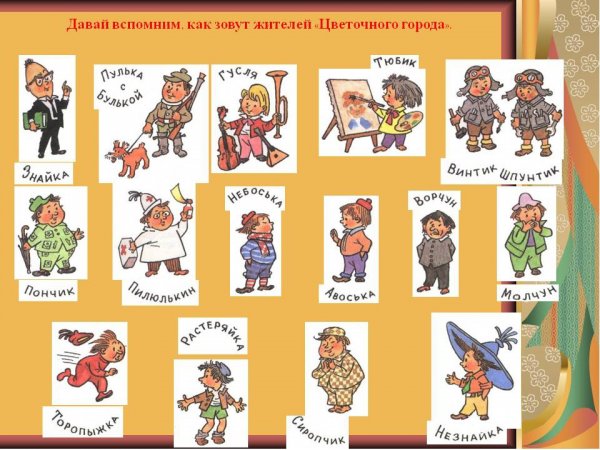 Герои цветочного города Носова