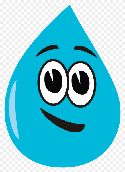 Капля воды мультяшная