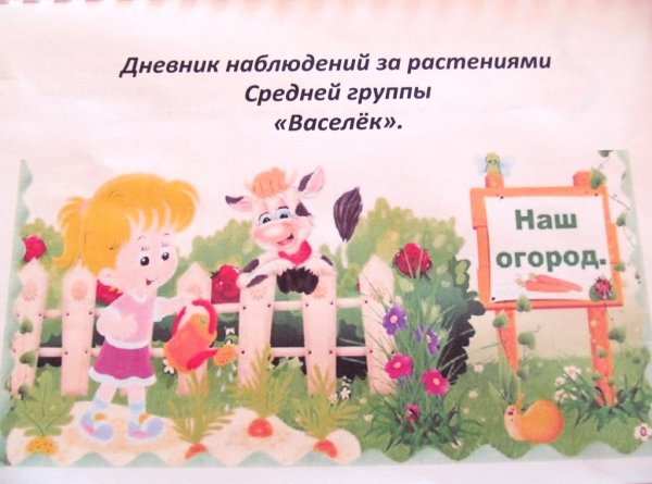 Дневник наблюдений веселого огорода