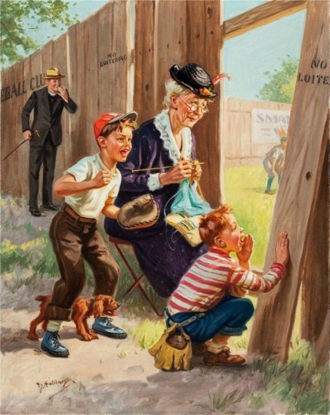 Художник Henry Hintermeister бабушка