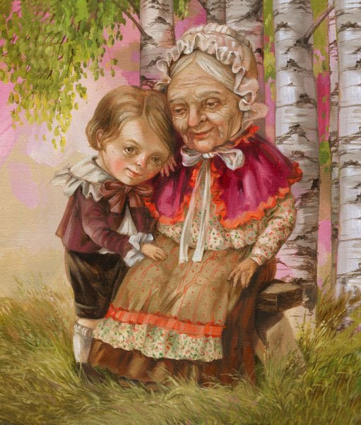 Бабушка иллюстрация
