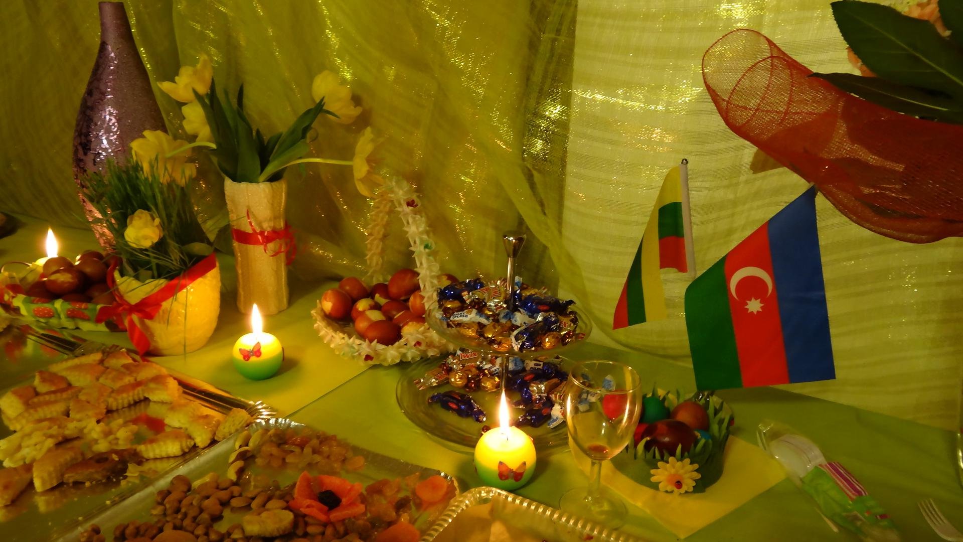 Праздничный стол на Навруз в Азербайджане
