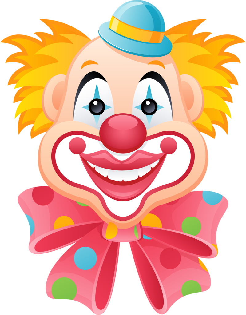 Весёлые клоуны. Леун. Клоуны для детей. Голова клоуна. Картинка день смеха для детей в детском