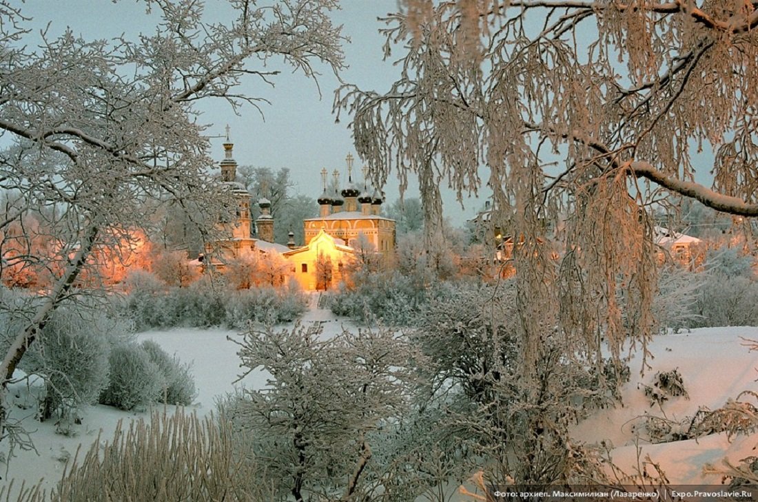 Звон мороза. Зимний пейзаж с храмом. Зимний пейзаж с Церковью. Зимний день. Морозное утро в деревне.