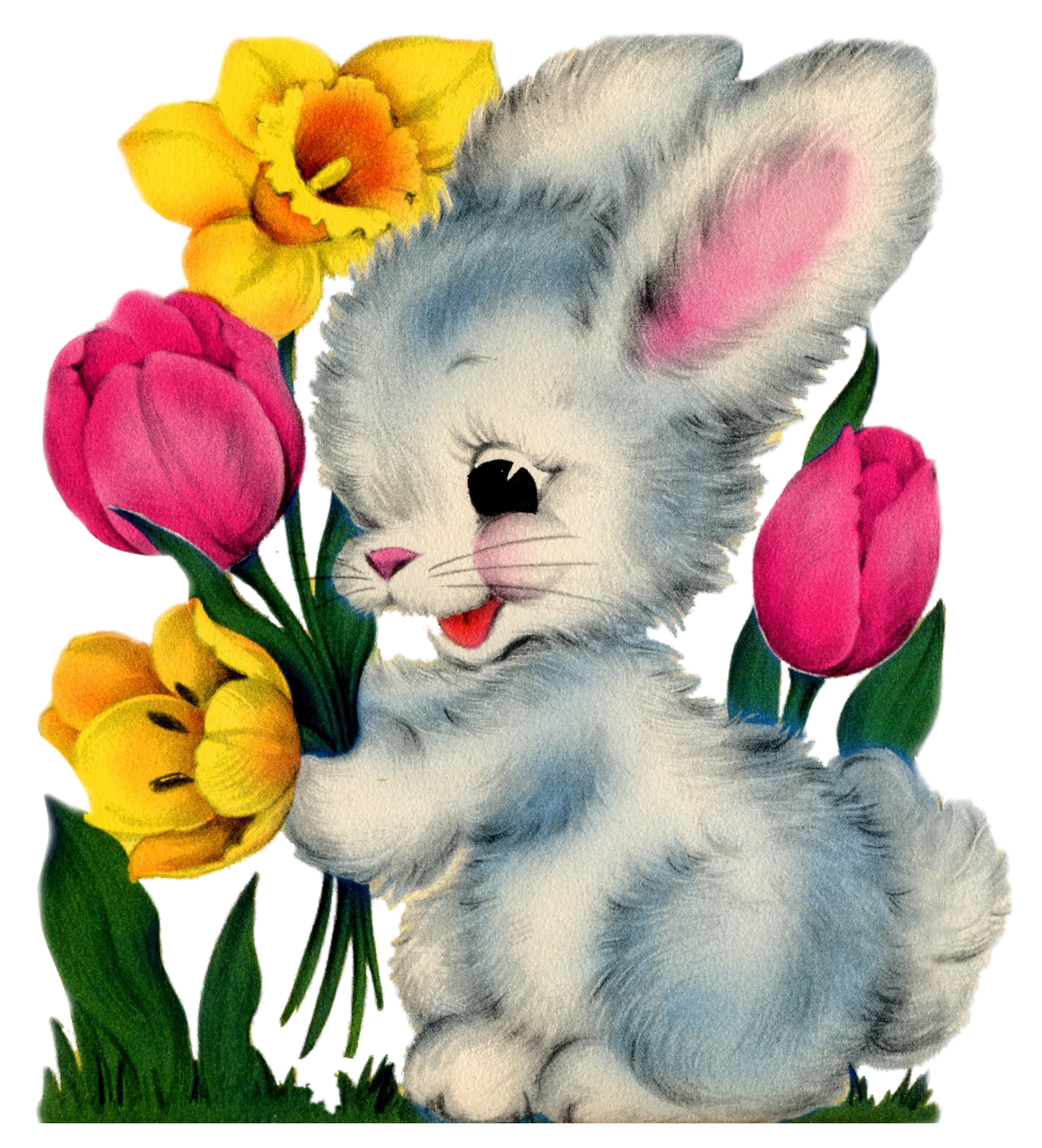 Поздравление зайца с днем рождения. Зайчик с цветами. Зайчик с цветочком. Зверюшки с цветами. Милые зверюшки с цветами.