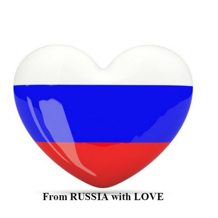 Флаг России в виде сердца