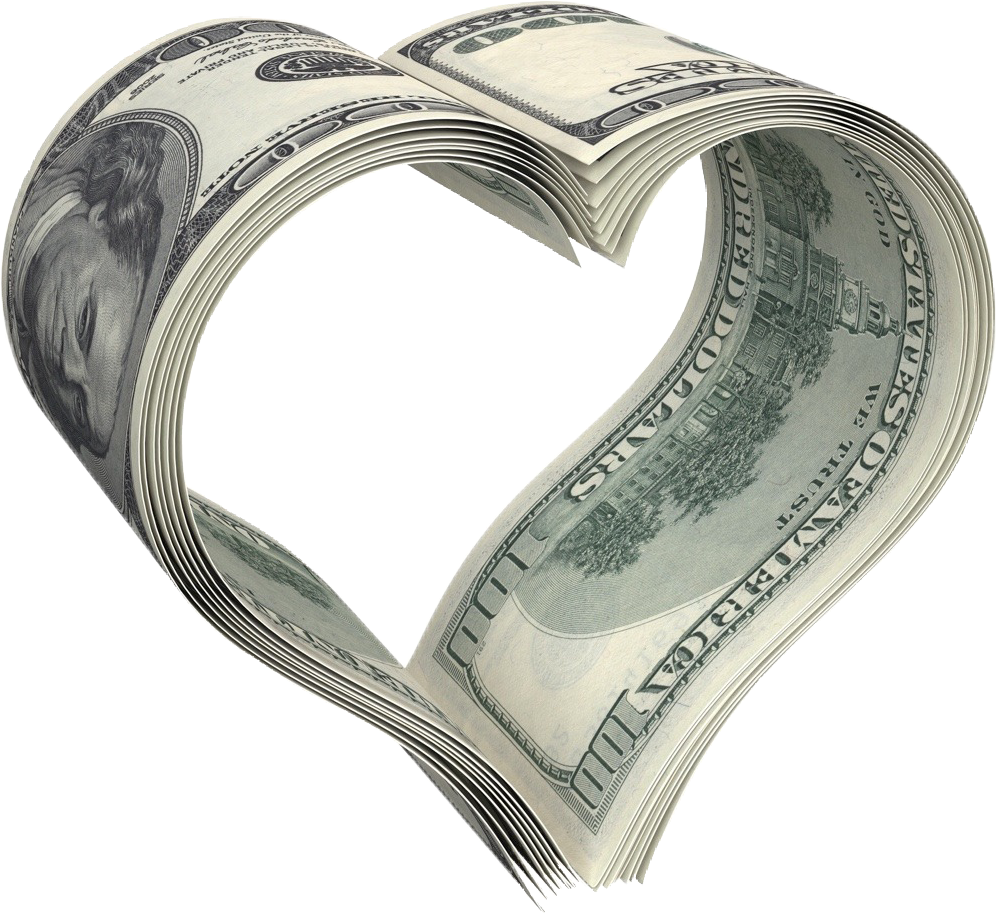 Сердце из денег. Деньги в виде сердца. Сердечко из денежной купюры. Сердце из доллара.