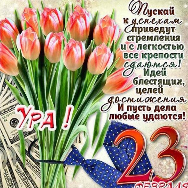 Поздравление с 23 февраля ю