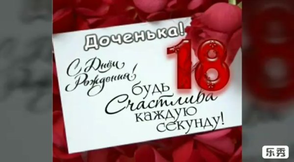 С днём рождения 18 лет девушке