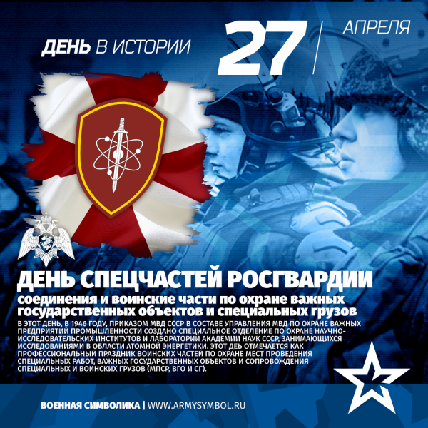 27 Апреля день спецчастей ВВ МВД России