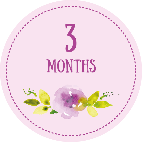 3 Month стикер