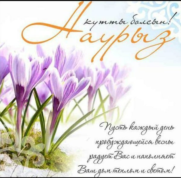 Открытки Наурыз стильные