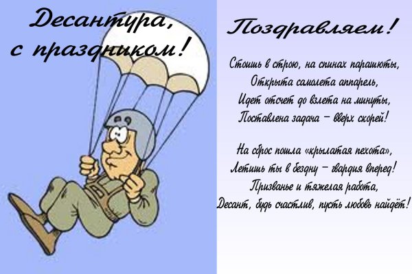 С днем воздушных десантных войск