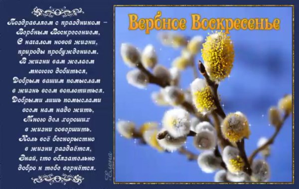 С праздником Вербное воскресенье