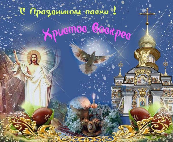 С Пасхой Христос Воскресе воистину Воскресе
