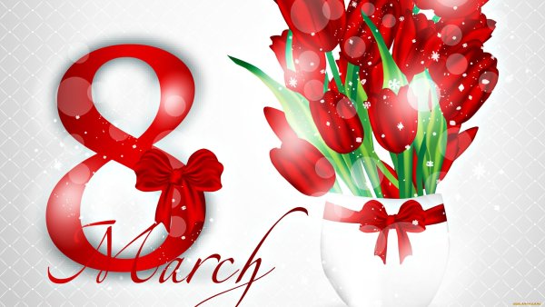 Рисунок на 8 марта легкий