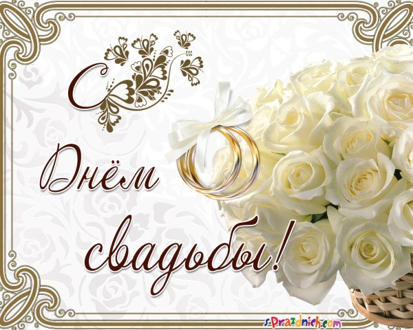 Счастья молодоженам