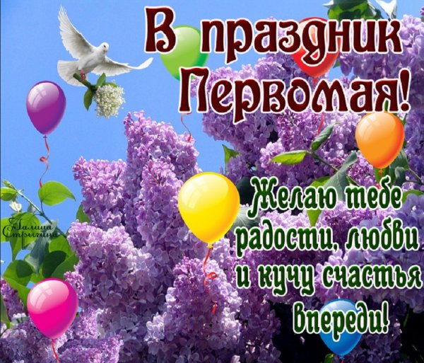 С первым мая поздравление