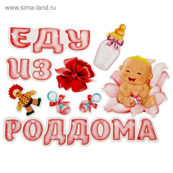 Выписка из роддома надпись
