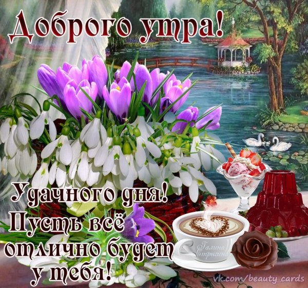 Утро Весна цветы