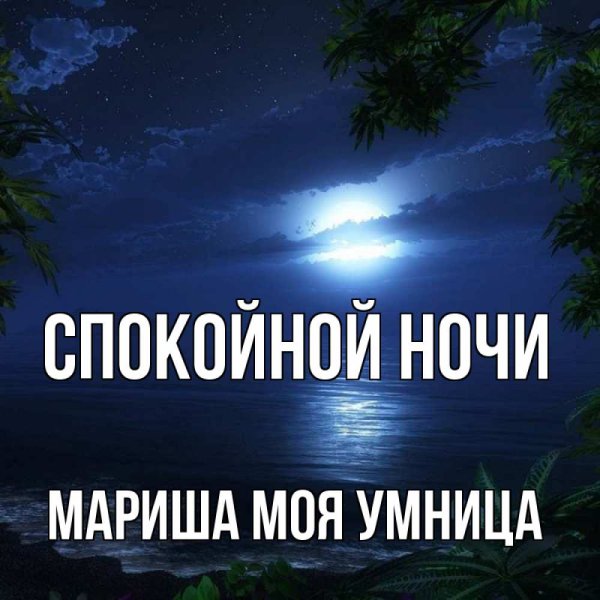 Ночь Луна море