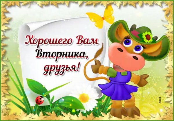 Поздравления со вторником прикольные