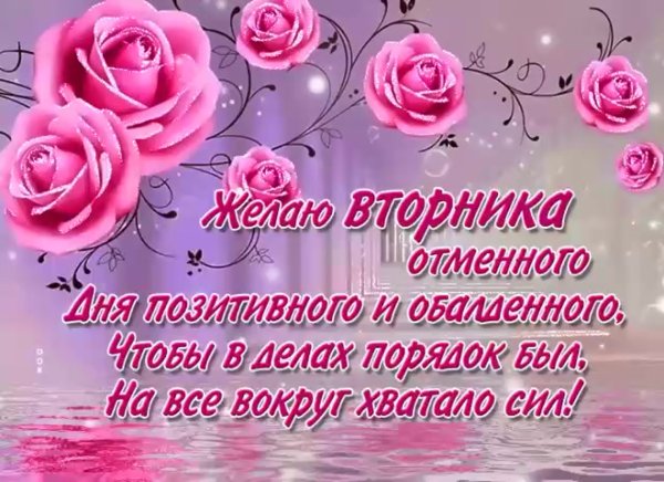 Поздравления со вторником