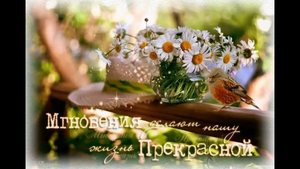 Открытка прекрасных мгновений