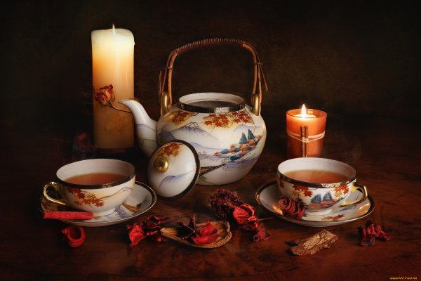 Картинки с пожеланиями вечерний чай (40 фото)